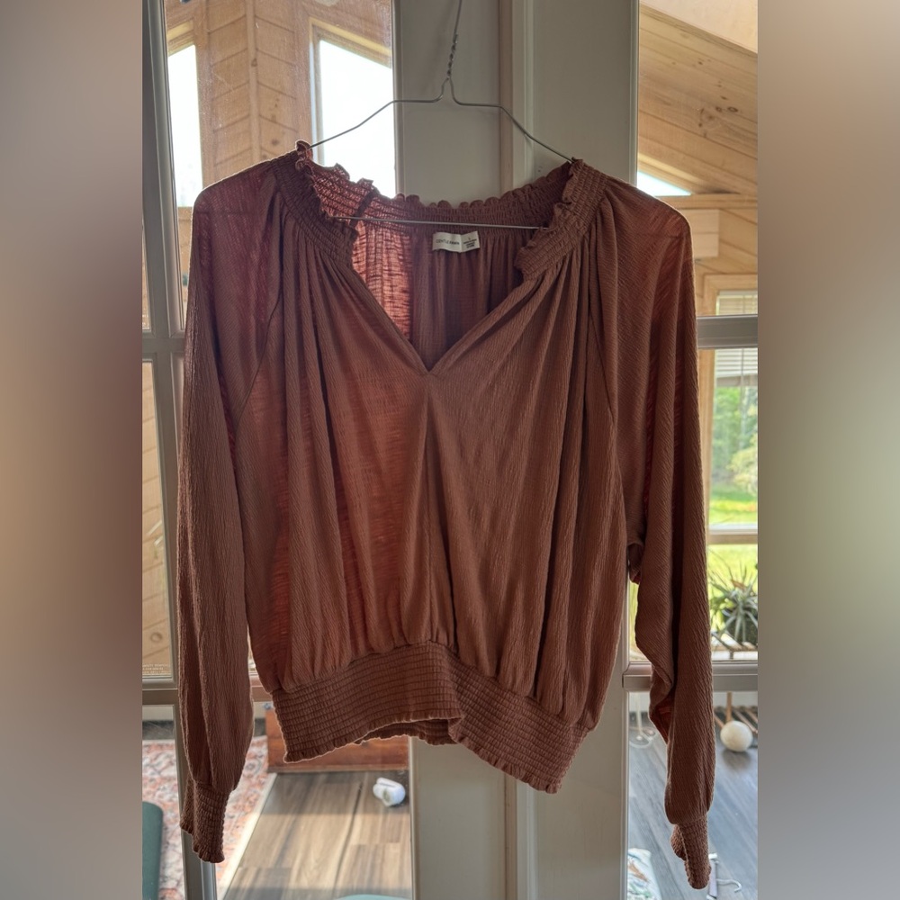 Gentle Fawn Women’s Flowy Blouse in Dusty Pink